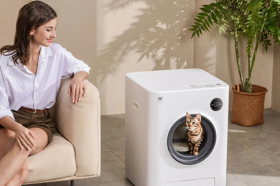 cat robot litter