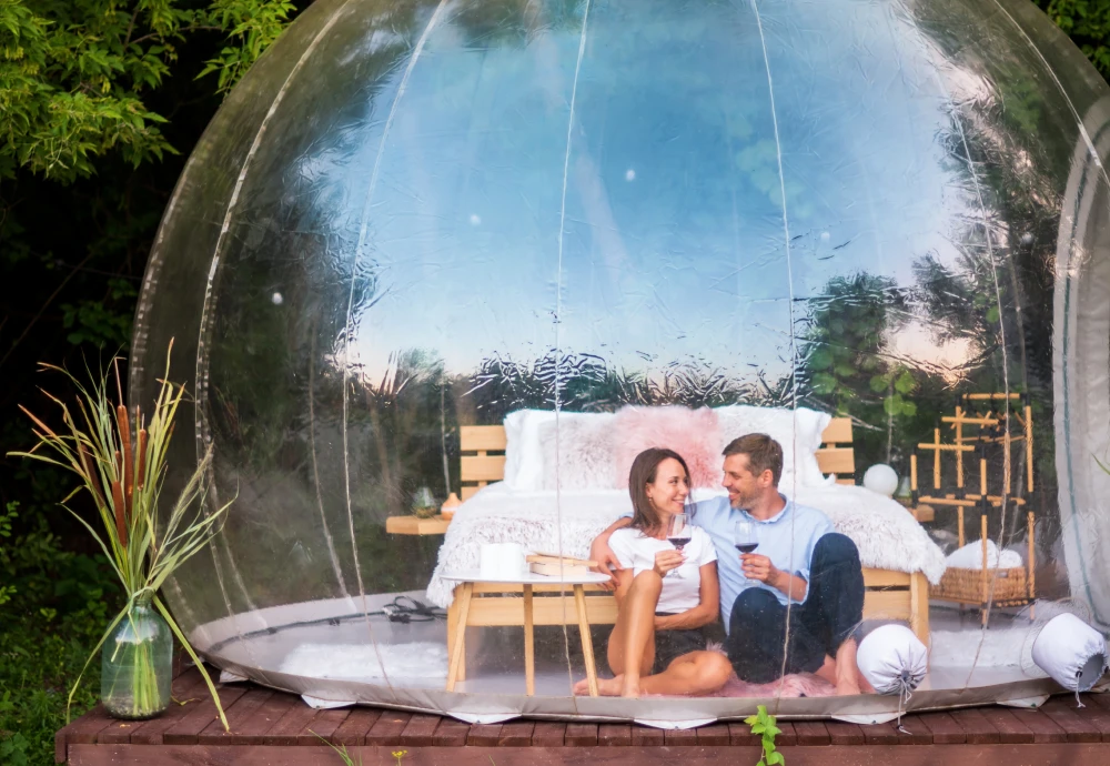 star gazing bubble tent